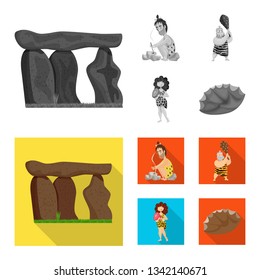 Vector illustration of evolution  and prehistory sign. Collection of evolution  and development  vector icon for stock.