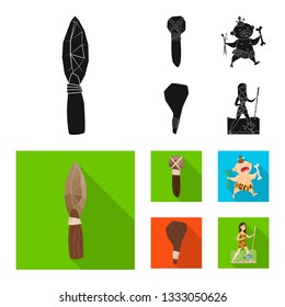 Vector illustration of evolution  and prehistory symbol. Set of evolution  and development  stock symbol for web.