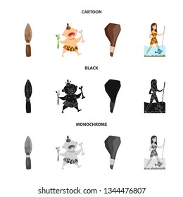 Vector illustration of evolution  and prehistory symbol. Collection of evolution  and development  vector icon for stock.