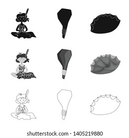 Vector illustration of evolution  and prehistory symbol. Collection of evolution  and development  stock symbol for web.