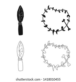 Vector illustration of evolution  and prehistory symbol. Set of evolution  and development  stock vector illustration.