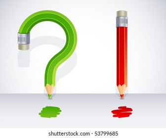 Vector illustration - exclamation and question marks