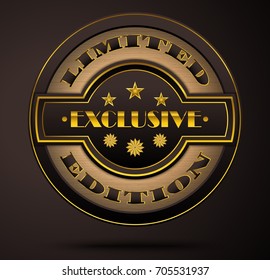 Vector illustration of Exclusive limited edition