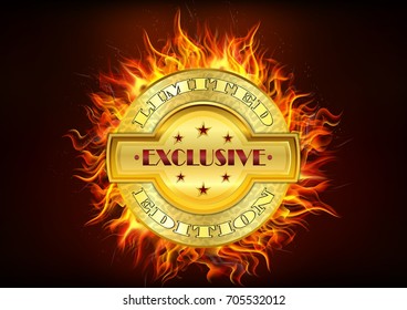 Vector illustration of Exclusive limited edition 
