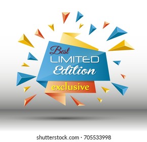 Vector illustration of Exclusive limited edition 