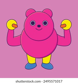 Vector Illustration of Exercise and Fitness Routines