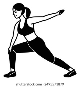 Vector Illustration of Exercise and Fitness Routines