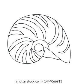 Vector illustration of exotic and seafood icon. Collection of exotic and aquatic vector icon for stock.