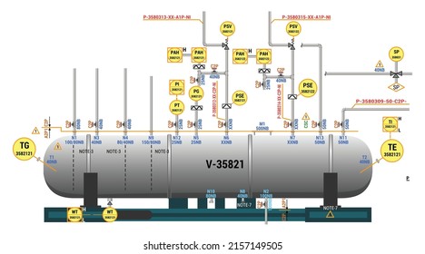 Vector Illustration for Expansion Vessel Complete
