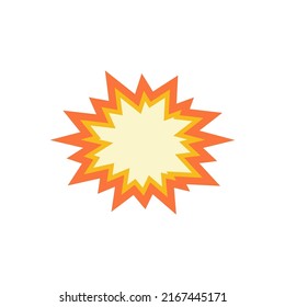 Ilustración vectorial del emoticono de colisión explosiva