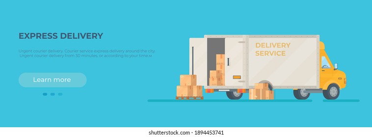 Vector illustration of express delivery.