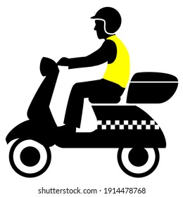 ilustración vectorial de un repartidor expreso