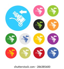 vector illustration of express service concept with shadow
