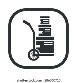 vector illustration of express service concept with shadow