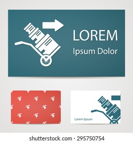 vector illustration of express service concept with shadow