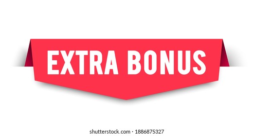 Etiqueta de bonificación adicional de la ilustración del vector