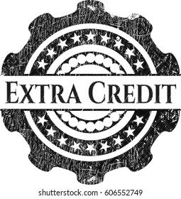 Vector Illustration of Extra Credit written on a chalkboard

