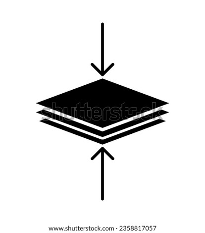 Vector illustration of extra-thick icon on white background.