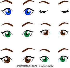 
vector illustration of an eye