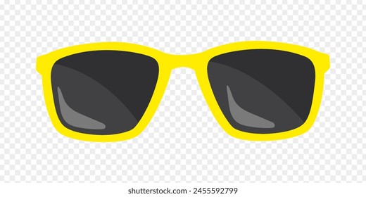 Vector illustration of eye goggles on transparent background