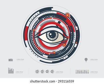 vector illustration of the eye icon