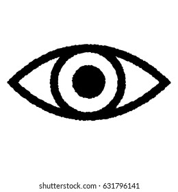 Vector Illustration  of Eye Icon doodle. EPS8 .