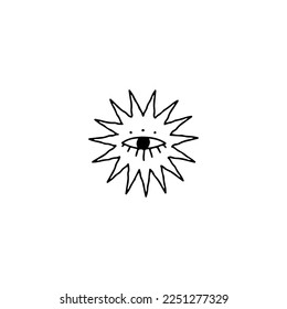 Vektorgrafik des Augenzeichens