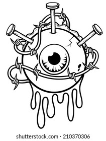 Vector illustration of Eyeball