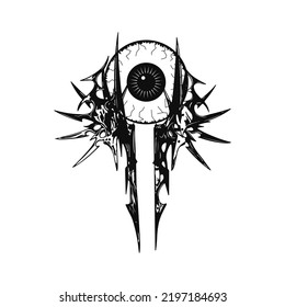 vector illustration of eyeball concept