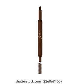 Vector illustration an eyebrow pencil  Isolated white background 