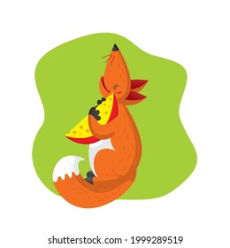 vector illustration of fable fox