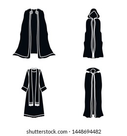 Vector illustration of fabric and garment logo. Collection of fabric and clothes vector icon for stock.