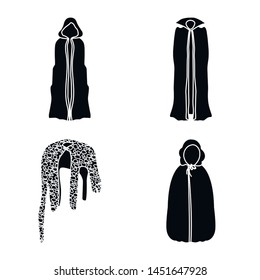 Vector illustration of fabric and garment logo. Set of fabric and clothes stock vector illustration.