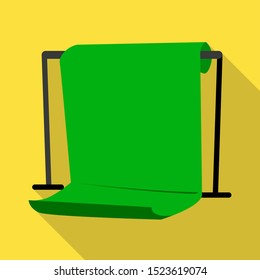 Vector illustration of fabric and stand sign. Web element of fabric and display stock symbol for web.