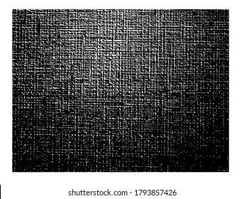 Ilustración vectorial con textura de tela. Borde de fondo.