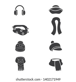 Vector illustration of fabric and weather  symbol. Set of fabric and fashion  vector icon for stock.