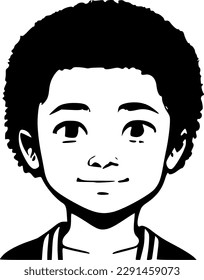 ilustración vectorial de la caricatura de face boy