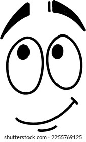 Vektorgrafik von Gesichtscartoon
