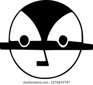 vector illustration of face cartoon