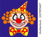 Vector illustration face clown