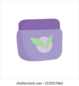 vector illustration face cream organic
