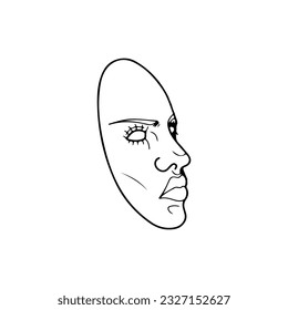 vector illustration of face mask