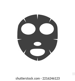 Vektorgrafik von Symbolen und Symbolen für Gesichtsmasken. farbige Symbole für Webdesign. Einfaches Design auf weißem Hintergrund.