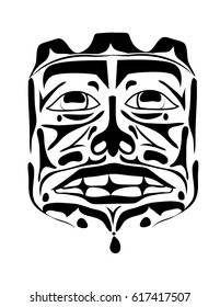Vector illustration of the face symbol
