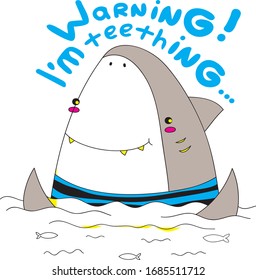 Vector illustration of a face whale in the sea.eps