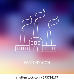 Vector illustration of factory