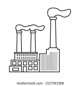 Vector illustration of factory and building sign. Graphic of factory and pipe stock vector illustration.