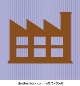 Vector Illustration of Factory icon or symbol
