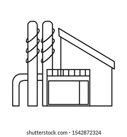 Vector illustration of factory and production icon. Web element of factory and building stock vector illustration.