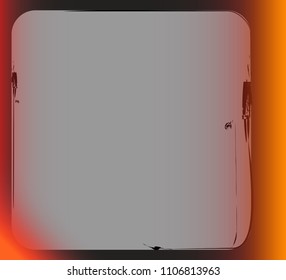 Vector illustration with faded film with a blank space for text or photo. Background with highlighted corners